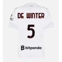 AC Milan Koni De Winter #5 Bortatröja Dam 2026-27 Kortärmad